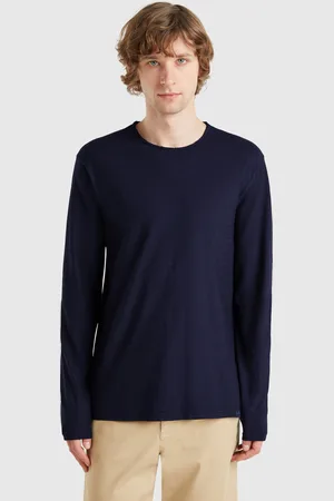 Benetton Long Sleeve T-shirt In 100% Cotton