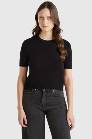 Benetton Short Sleeve 100% Cotton Sweater