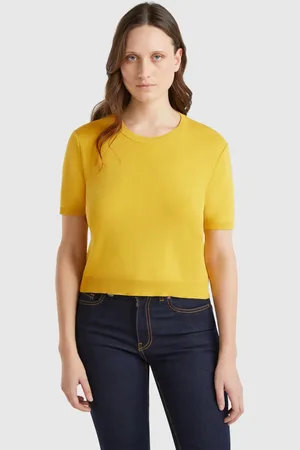 Benetton Short Sleeve 100% Cotton Sweater