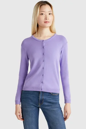 Benetton Pure Cotton Crew Neck Cardigan