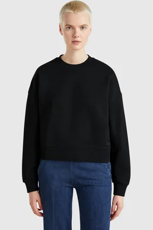 Benetton 100% Cotton Sweatshirt With Logo Print