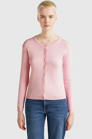 Benetton Pure Cotton Crew Neck Cardigan