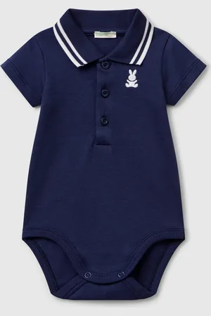 Benetton Polo Bodysuit In Cotton