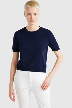 Benetton Short Sleeve 100% Cotton Sweater