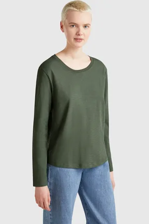 Benetton Long Sleeve Light Cotton T-shirt