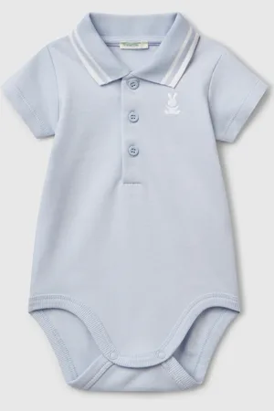 Benetton Polo Bodysuit In Cotton
