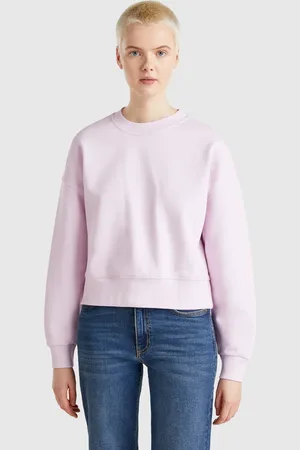 Benetton 100% Cotton Sweatshirt With Logo Print