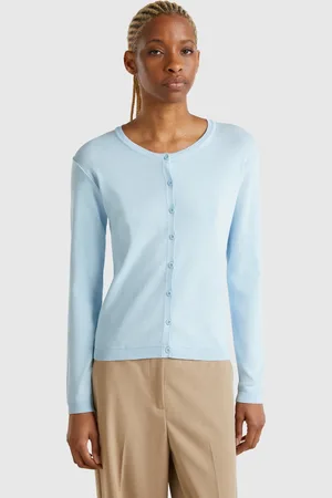 Benetton Pure Cotton Crew Neck Cardigan