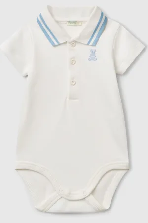 Benetton Polo Bodysuit In Cotton