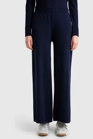 Benetton Wide Knit Trousers
