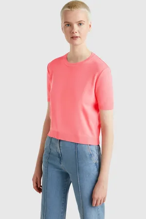 Benetton Short Sleeve 100% Cotton Sweater
