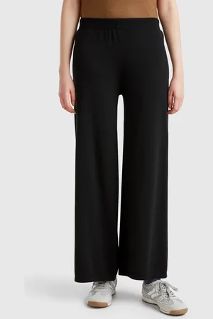 Benetton Wide Knit Trousers