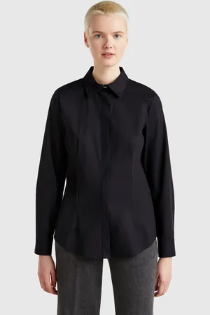 Benetton Shirt In Stretch Cotton Blend