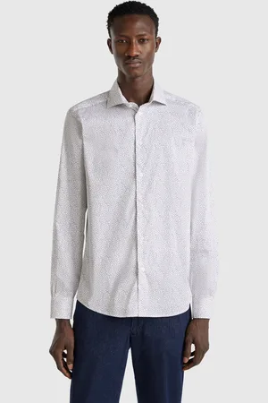 Benetton Patterned Slim Fit Shirt