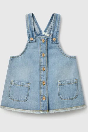 Benetton Denim Overall Skirt