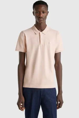 Benetton Powder Pink Slim Fit Polo