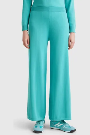 Benetton Wide Knit Trousers