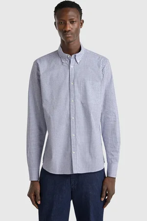 Benetton Check Button-down Shirt