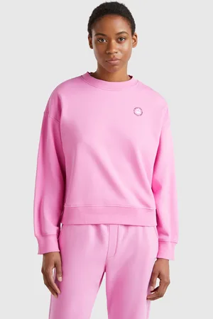 Benetton Crew Neck Sweatshirt In Cotton Blend