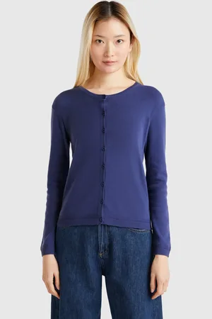 Benetton Pure Cotton Crew Neck Cardigan