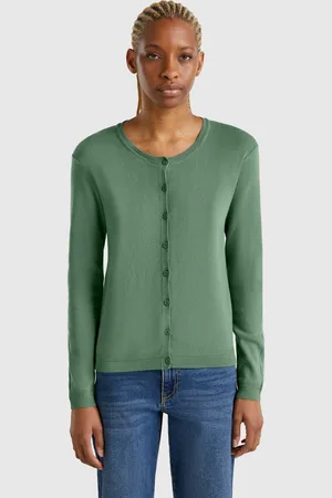 Benetton Pure Cotton Crew Neck Cardigan