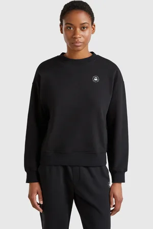 Benetton Crew Neck Sweatshirt In Cotton Blend
