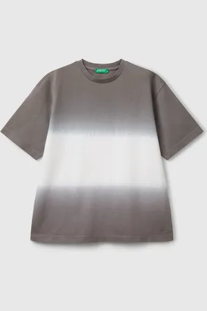 Benetton Oversized Fit Dip-dye T-shirt