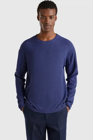 Benetton Sweater In Linen And Cotton Blend
