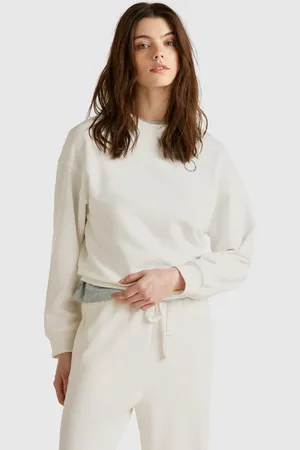 Benetton Crew Neck Sweatshirt In Cotton Blend