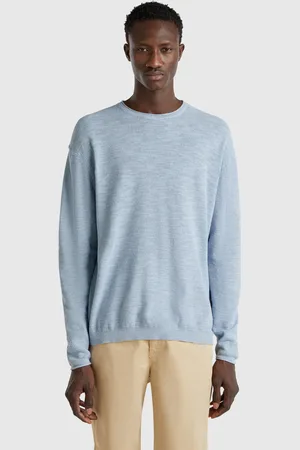 Benetton Sweater In Linen And Cotton Blend