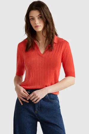 Benetton Short Sleeve Knit Polo