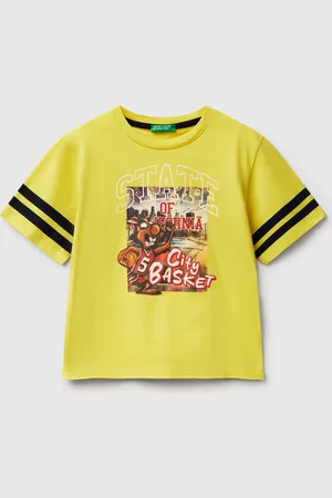 Benetton Oversized Fit T-shirt With Photographic Print