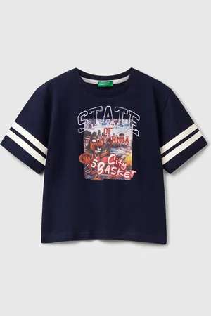Benetton Oversized Fit T-shirt With Photographic Print