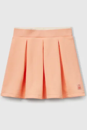 Benetton Pleated Sweat Skirt