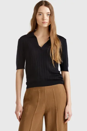 Benetton Short Sleeve Knit Polo