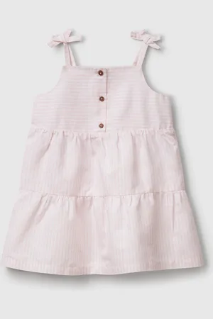 Benetton Flounced Dress With Flower Print