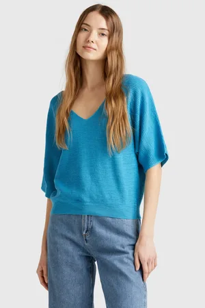Benetton Reversible Cropped Sweater