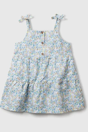 Benetton Flounced Dress With Flower Print