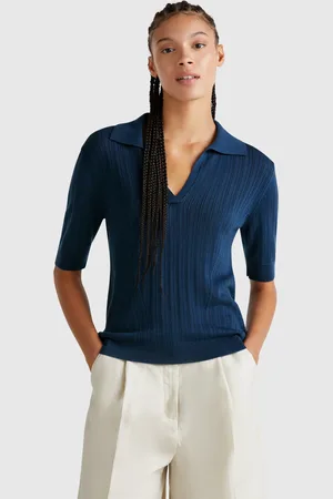 Benetton Short Sleeve Knit Polo