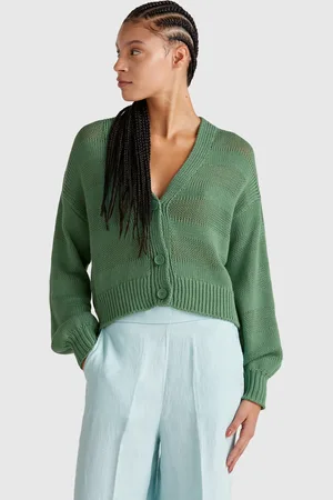 Benetton 100% Cotton Knit Cardigan