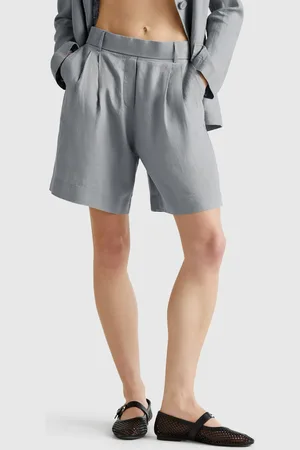 Benetton 100% Linen Bermudas