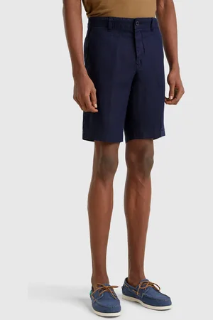 Benetton Bermudas In Pure Linen