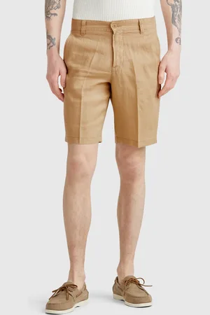 Benetton Bermudas In Pure Linen