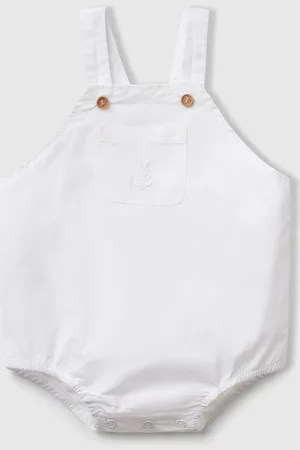 Benetton Overall Onesie In 100% Cotton
