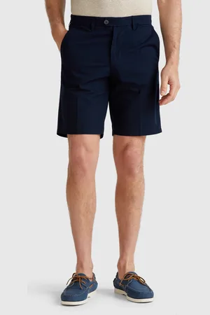 Benetton Chino Bermuda Shorts In Canvas