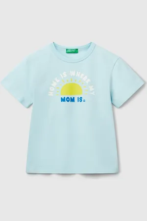 Benetton T-shirt In Organic Cotton With Print