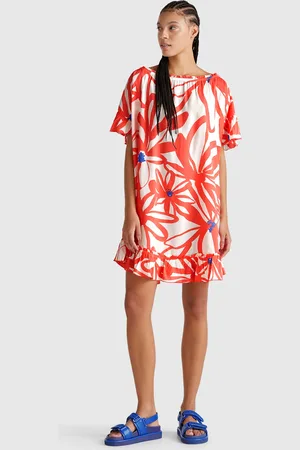 Benetton Floral Print Kaftan