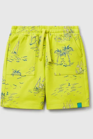 Benetton Shorts With Beach Print