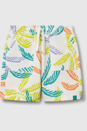 Benetton Shorts With Tropical Print