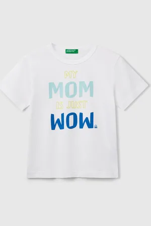 Benetton T-shirt In Organic Cotton With Print